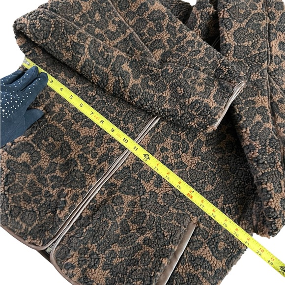Rag & Bone  Sun Sherpa Zip Up Leopard Jacket - Picture 16 of 17